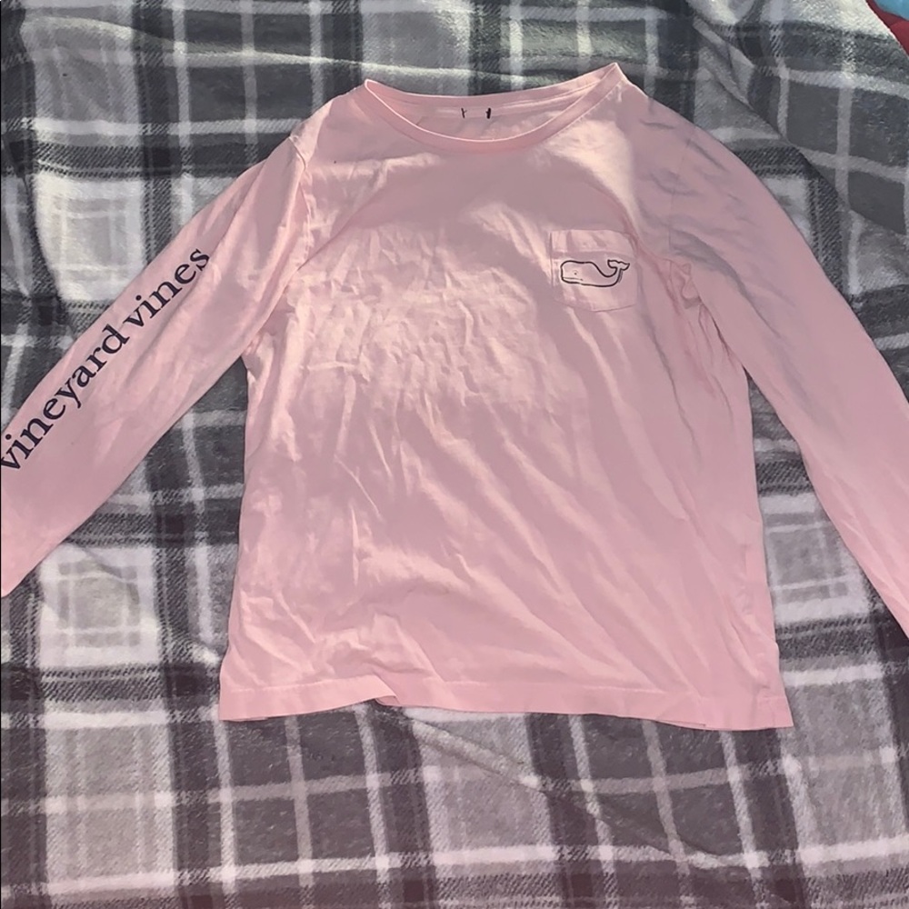 Vineyard vines pink long sleeve t